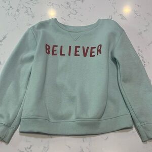 Little Co size 4T Believer Sweatshirt